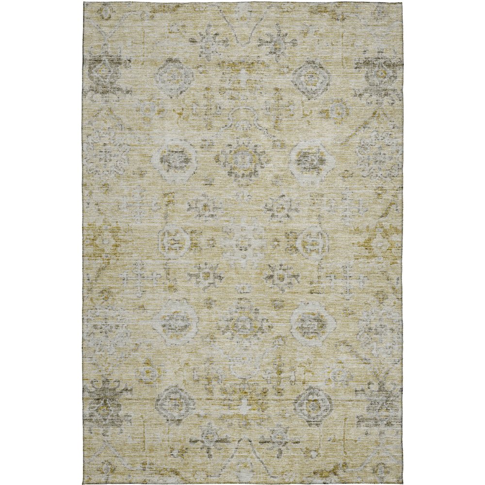 Luxury Washable Indoor/Outdoor Solace Beige 9' x 12' Rug