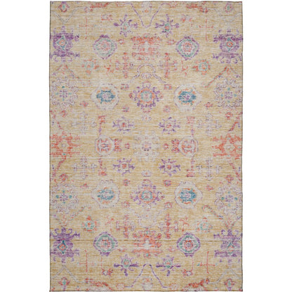 Luxury Washable Indoor/Outdoor Solace Peach 9' x 12' Rug
