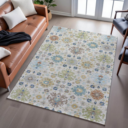 Indoor/Outdoor Silk Road Ivory 8' x 10' Rug