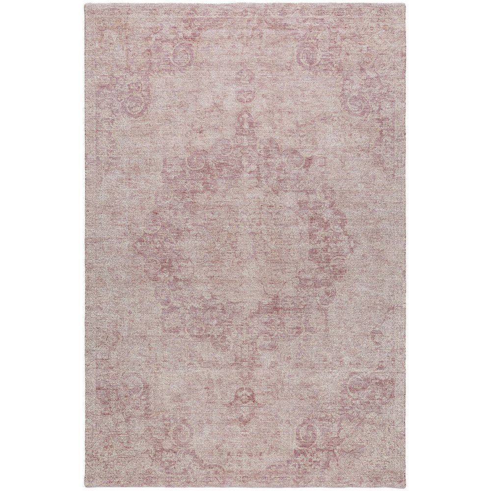 Luxury Washable Indoor/Outdoor Tabrook Pink 9' x 12' Rug