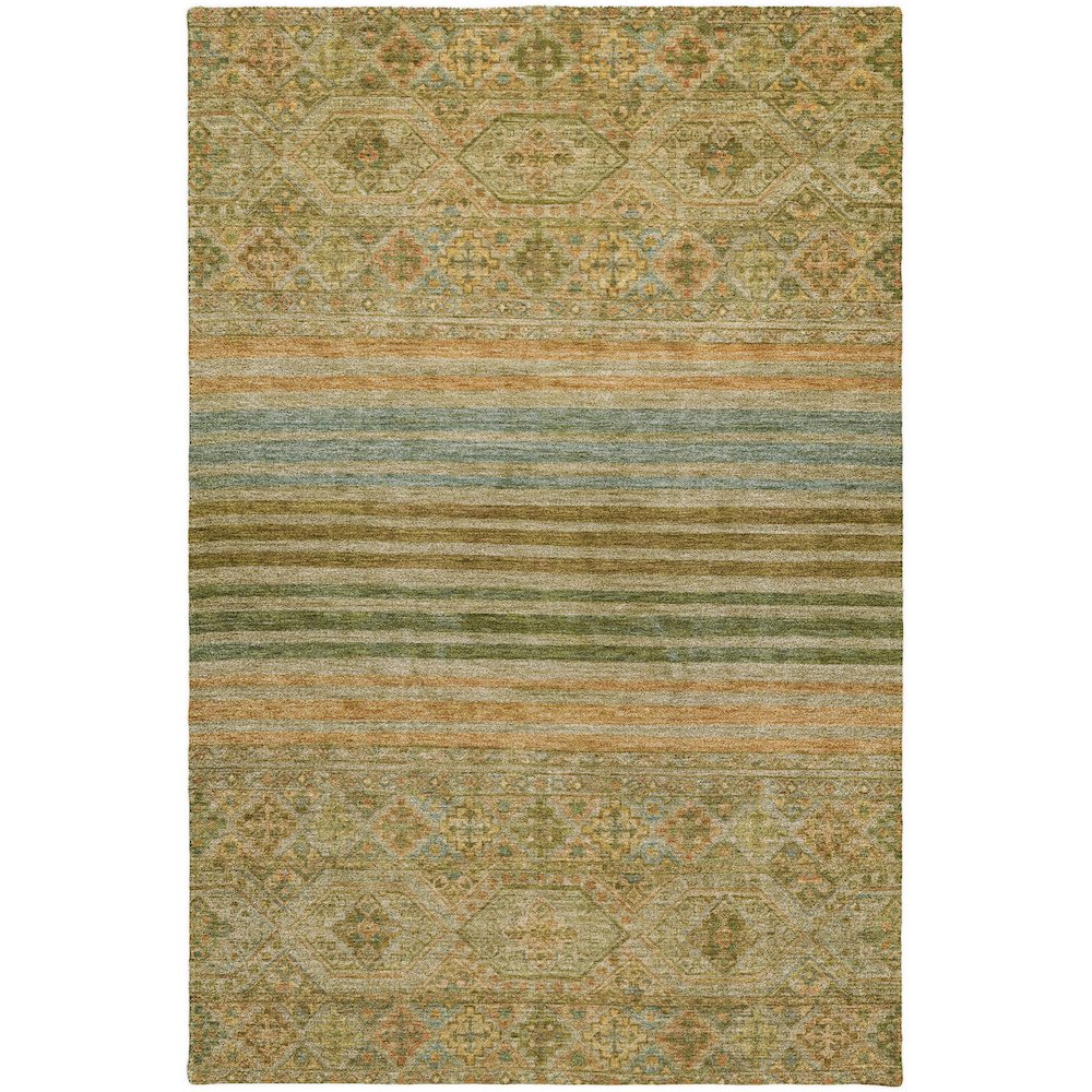 Luxury Washable Indoor/Outdoor Tabrook Aloe 9' x 12' Rug