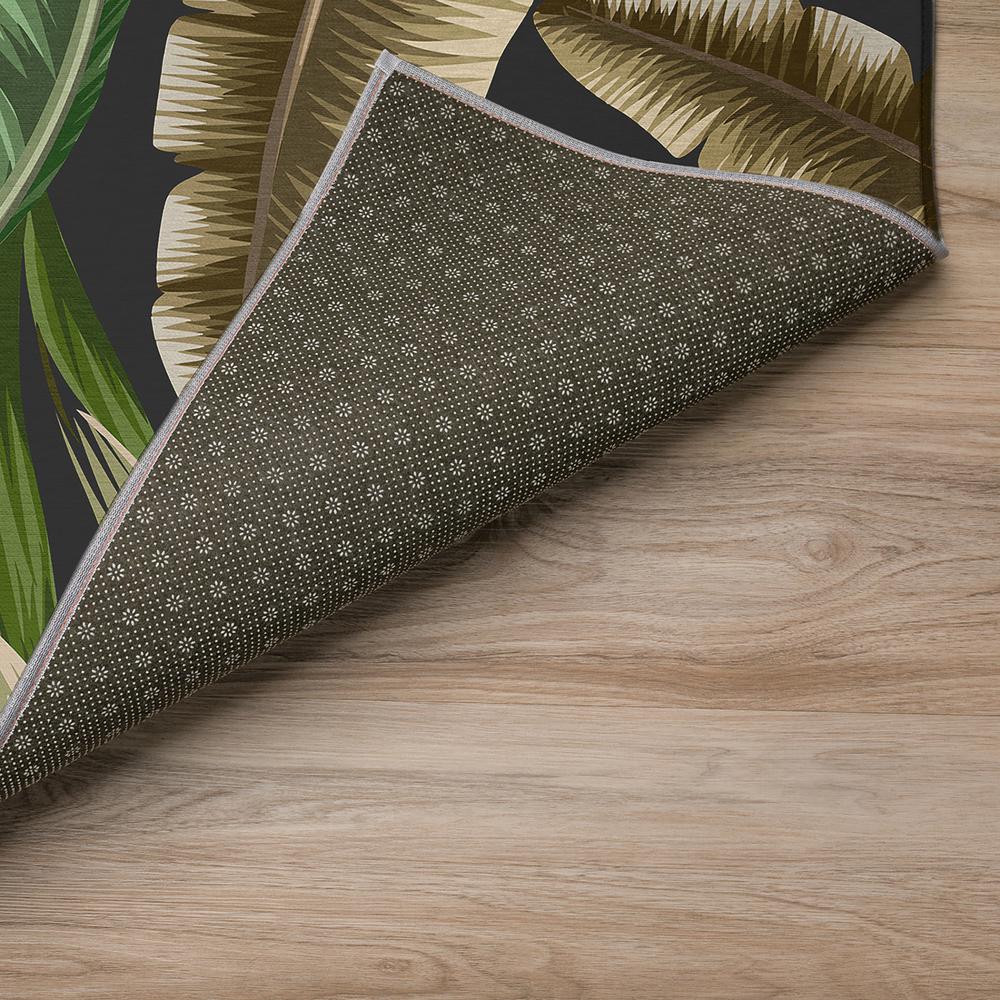 Indoor/Outdoor Tropics TC1 Black Washable 3' x 5' Rug
