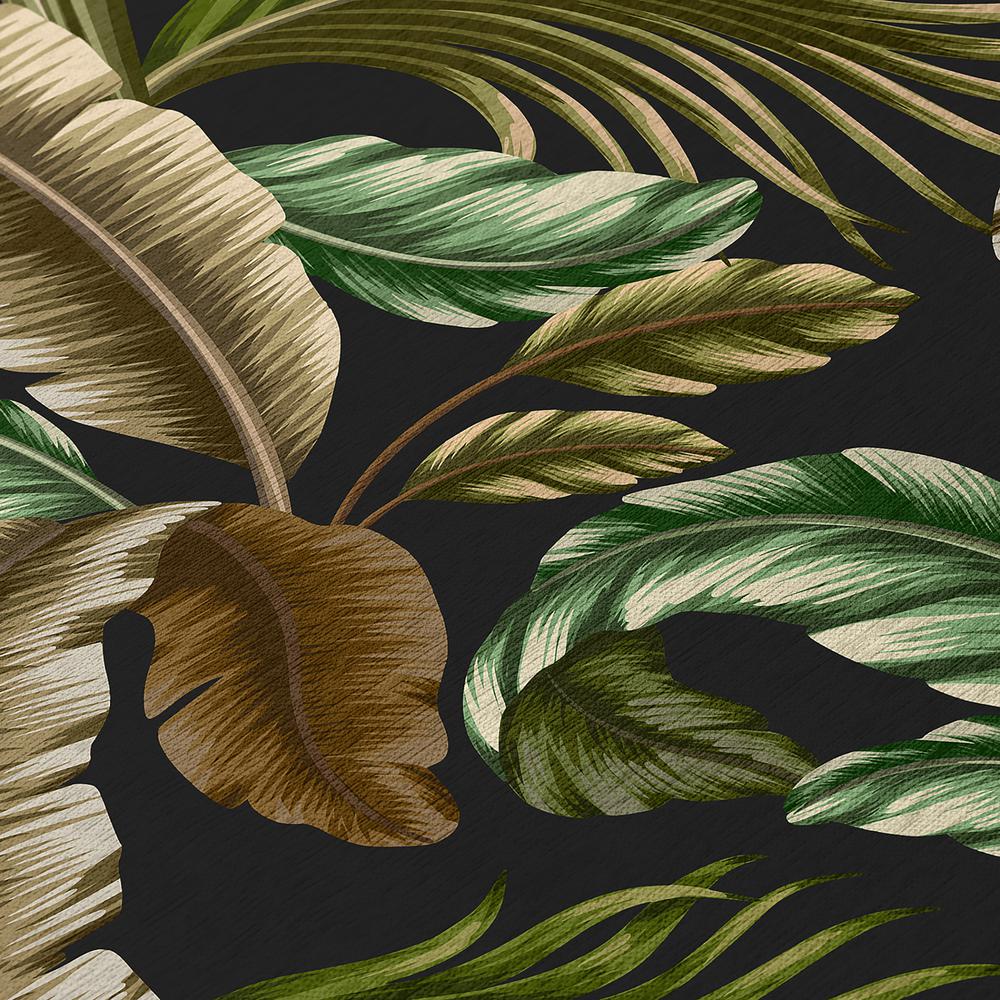 Indoor/Outdoor Tropics TC1 Black Washable 3' x 5' Rug