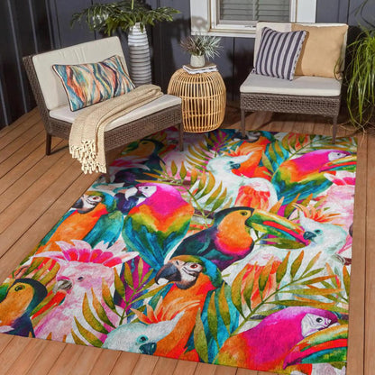 Indoor/Outdoor Tropics TC5 Confetti Washable 8' x 10' Rug