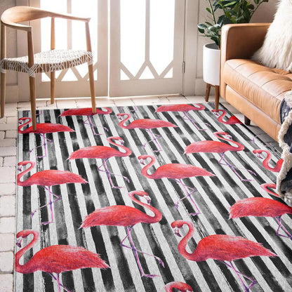 Indoor/Outdoor Tropics TC9 Black Washable 8' x 10' Rug