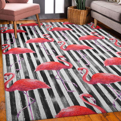 Indoor/Outdoor Tropics TC9 Black Washable 8' x 10' Rug