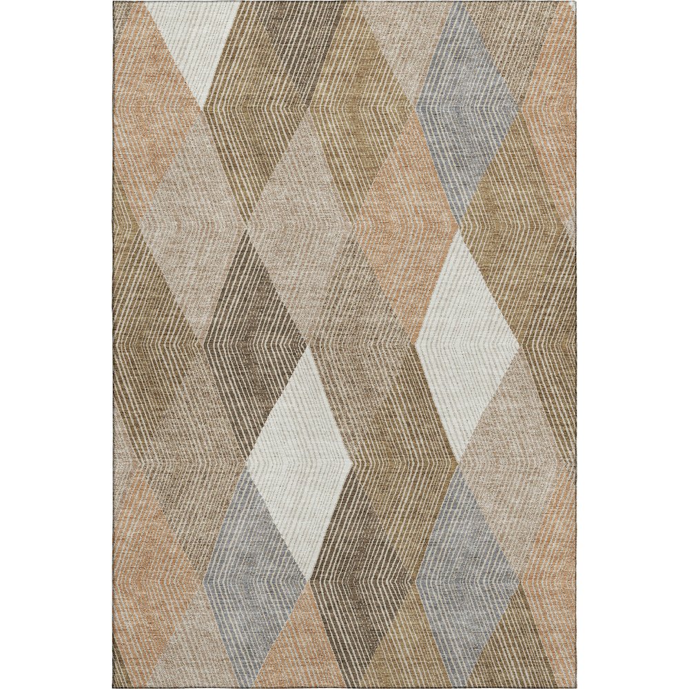 Luxury Washable Indoor/Outdoor The Reserve Copper 9' x 12' Rug