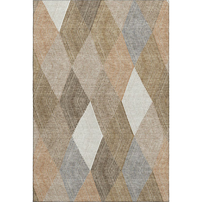 Luxury Washable Indoor/Outdoor The Reserve Copper 9' x 12' Rug