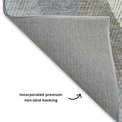 Luxury Washable Indoor/Outdoor The Reserve Denim 5' x 7'6" Rug