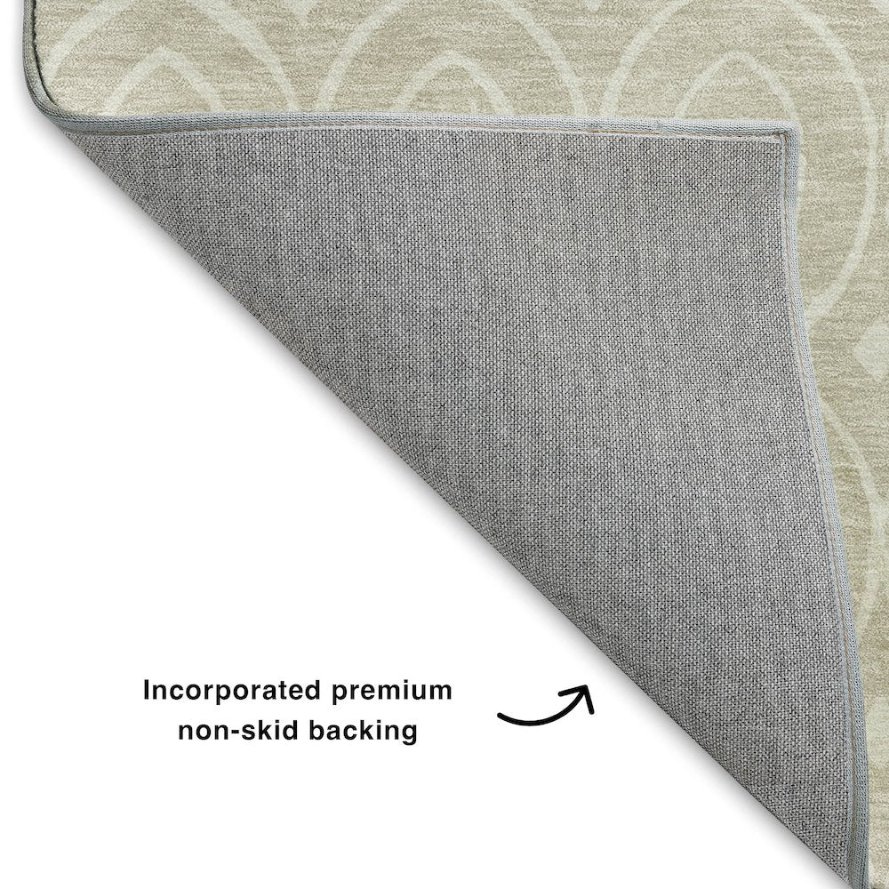 Luxury Washable Indoor/Outdoor The Reserve Beige 5' x 7'6" Rug