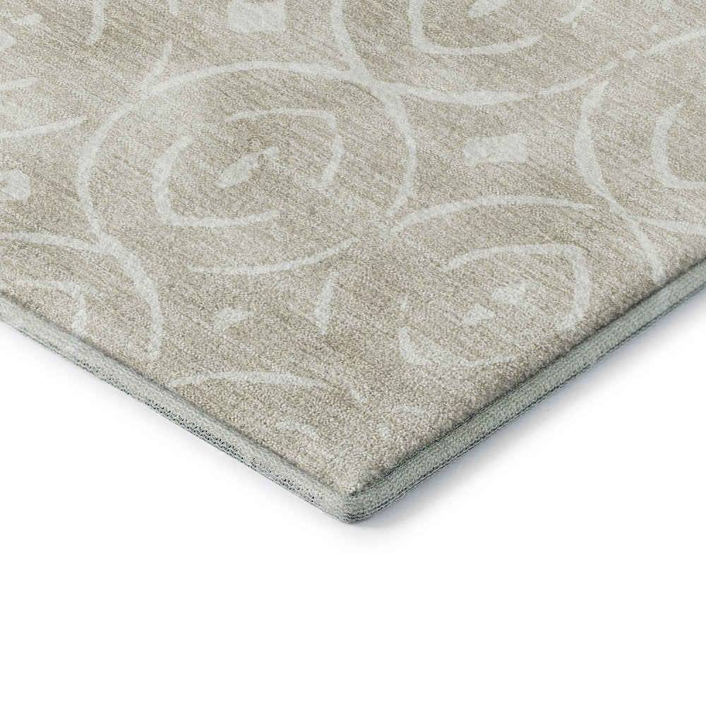 Luxury Washable Indoor/Outdoor The Reserve Beige 5' x 7'6" Rug