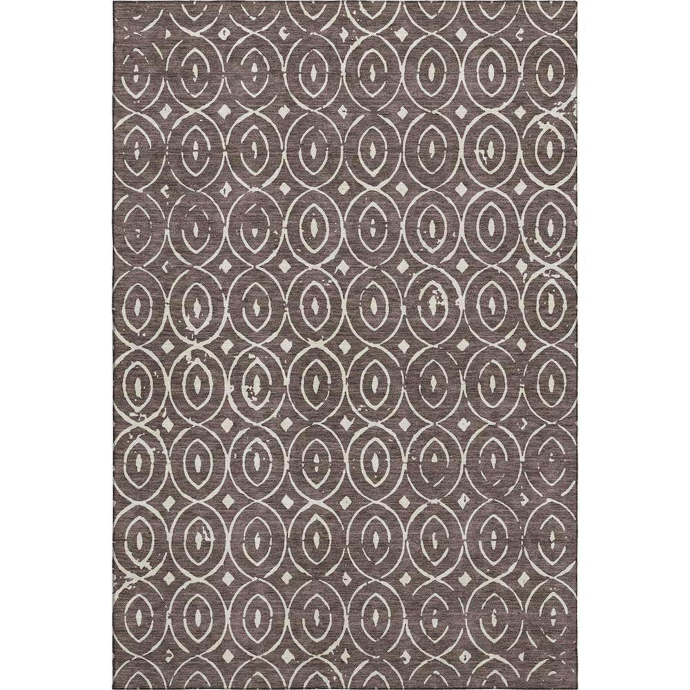 Luxury Washable Indoor/Outdoor The Reserve Brown 9' x 12' Rug