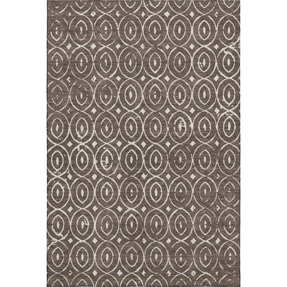 Luxury Washable Indoor/Outdoor The Reserve Brown 9' x 12' Rug