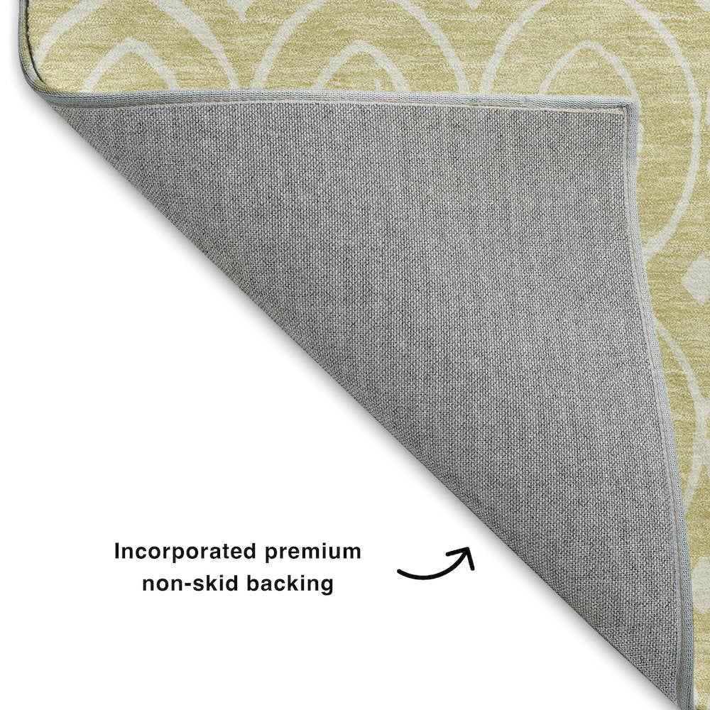 Luxury Washable Indoor/Outdoor The Reserve Wheat 5' x 7'6" Rug