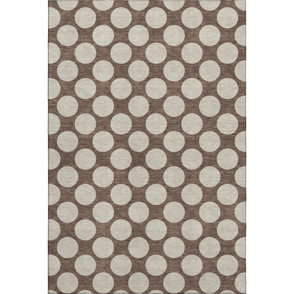 Luxury Washable Indoor/Outdoor The Reserve Coffee 9' x 12' Rug