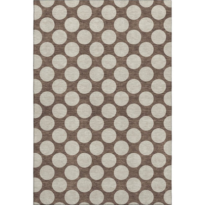 Luxury Washable Indoor/Outdoor The Reserve Coffee 9' x 12' Rug