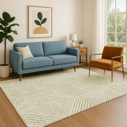 Luxury Washable Indoor/Outdoor The Reserve Aloe 9' x 12' Rug