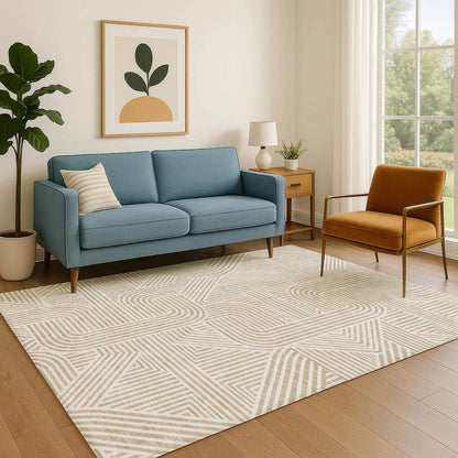 Luxury Washable Indoor/Outdoor The Reserve Putty 9' x 12' Rug