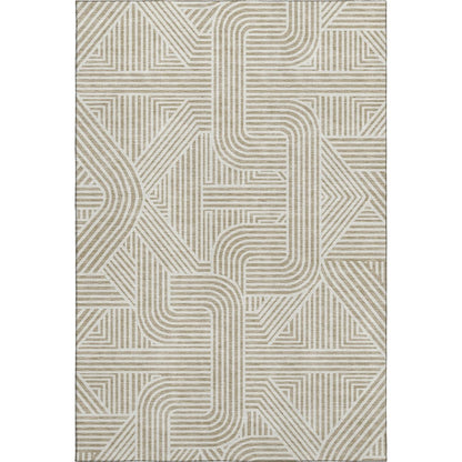 Luxury Washable Indoor/Outdoor The Reserve Putty 9' x 12' Rug