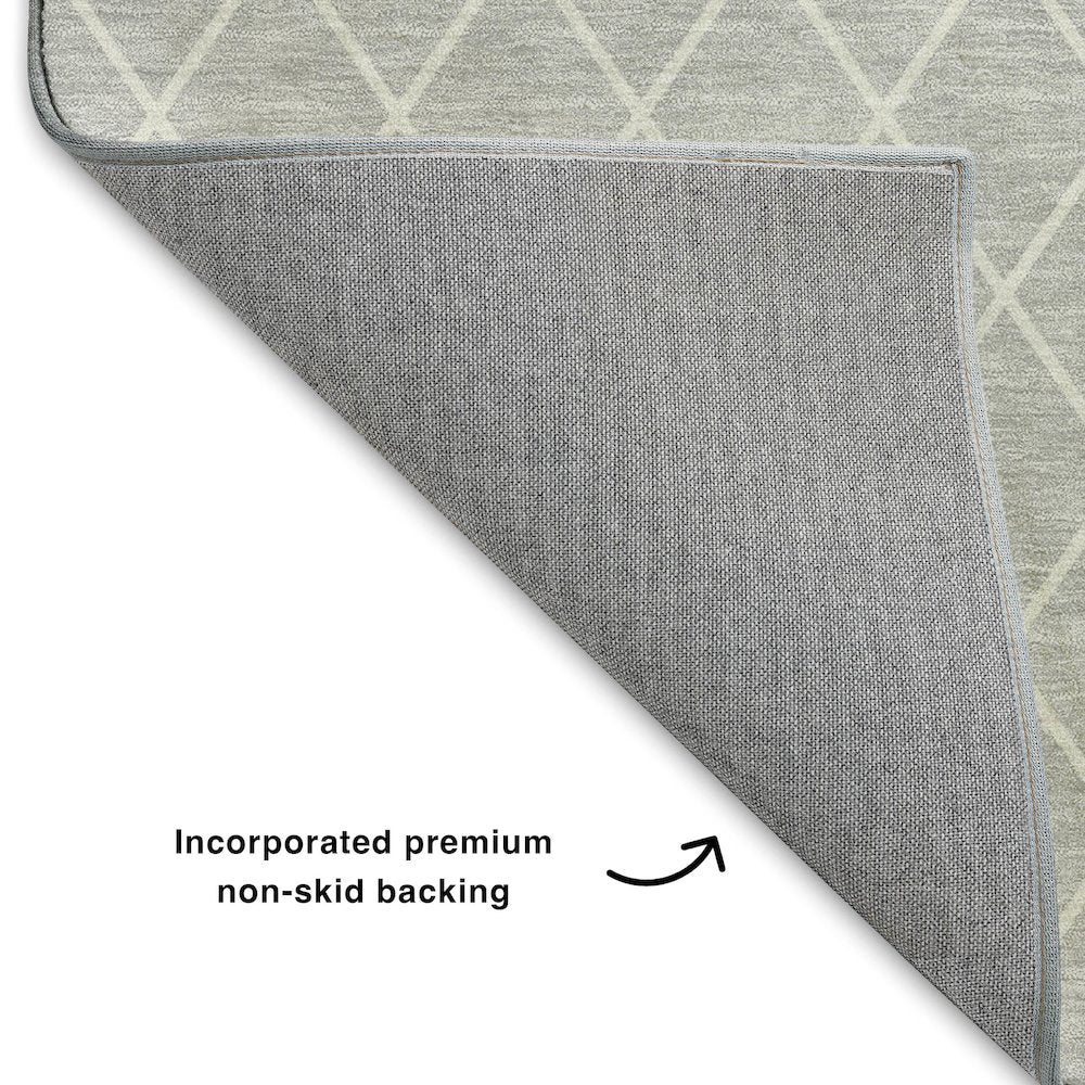 Luxury Washable Indoor/Outdoor The Reserve Silver 5' x 7'6" Rug