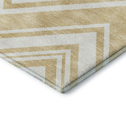 Luxury Washable Indoor/Outdoor The Reserve Honey 5' x 7'6" Rug