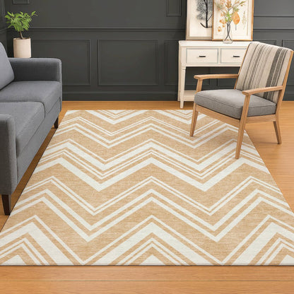 Luxury Washable Indoor/Outdoor The Reserve Peach 9' x 12' Rug