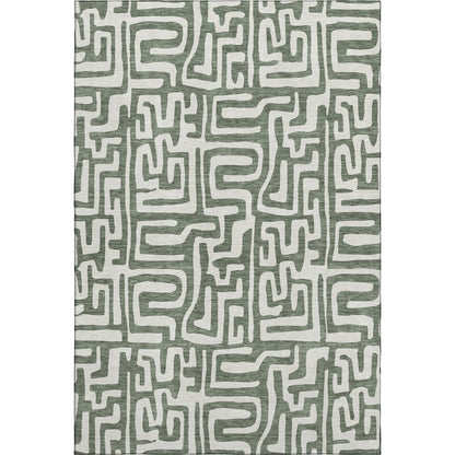Luxury Washable Indoor/Outdoor The Reserve Basil 9' x 12' Rug
