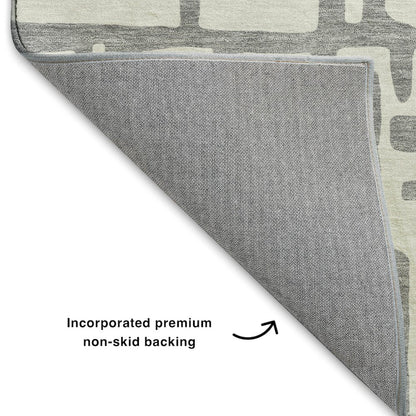 Luxury Washable Indoor/Outdoor The Reserve Gray 5' x 7'6" Rug