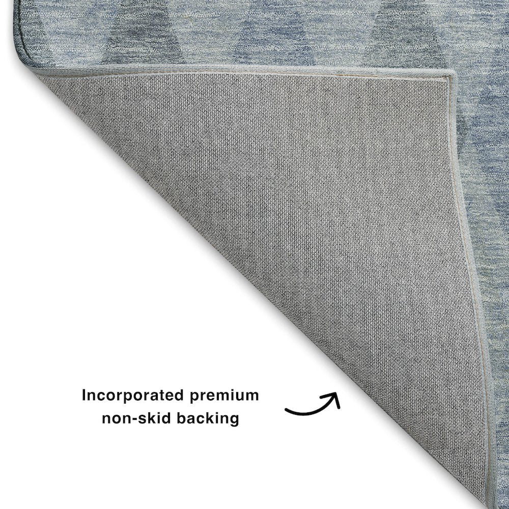 Luxury Washable Indoor/Outdoor The Reserve Denim 5' x 7'6" Rug