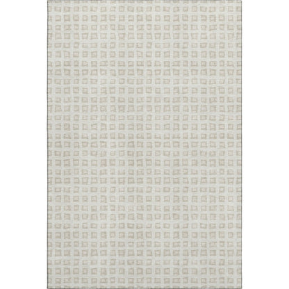 Luxury Washable Indoor/Outdoor The Reserve Ivory 9' x 12' Rug