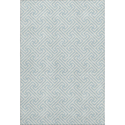 Luxury Washable Indoor/Outdoor The Reserve Sky 9' x 12' Rug