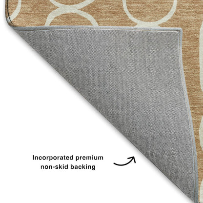Luxury Washable Indoor/Outdoor The Reserve Copper 5' x 7'6" Rug