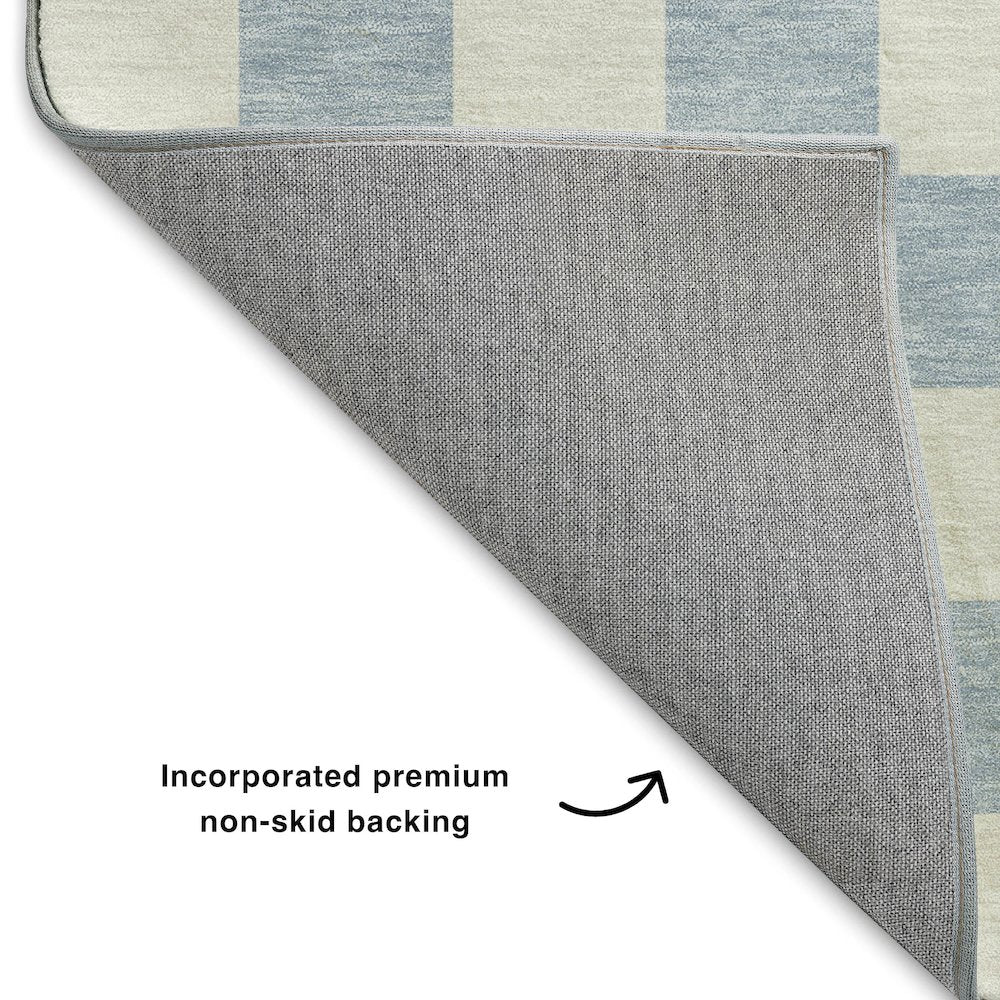 Luxury Washable Indoor/Outdoor The Reserve Sky 5' x 7'6" Rug