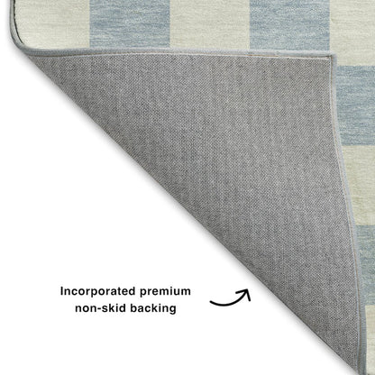 Luxury Washable Indoor/Outdoor The Reserve Sky 5' x 7'6" Rug