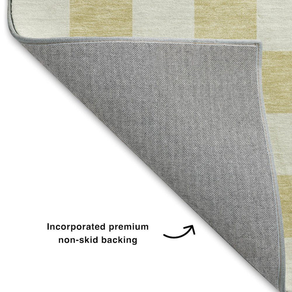 Luxury Washable Indoor/Outdoor The Reserve Wheat 5' x 7'6" Rug