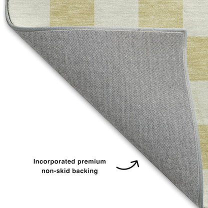 Luxury Washable Indoor/Outdoor The Reserve Wheat 5' x 7'6" Rug
