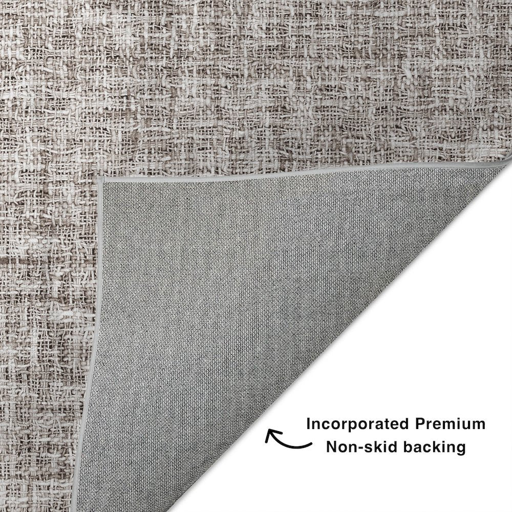 Luxury Washable Voyage VY1 Brown 5' x 7'6" Rug