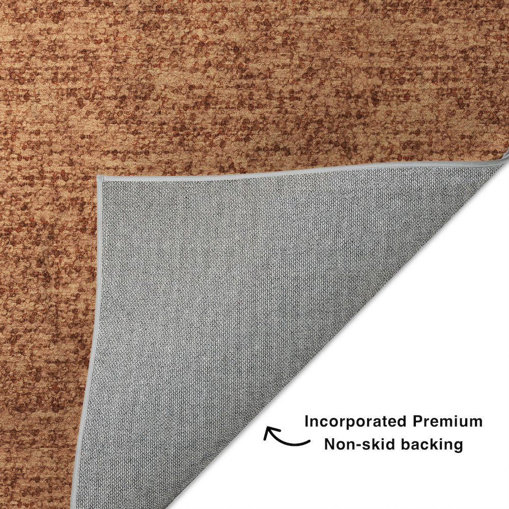 Luxury Washable Voyage VY2 Orange 5' x 7'6" Rug