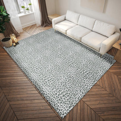 Safari Grey Animal Animal Print 8' x 10' Area Rug Grey ASF32