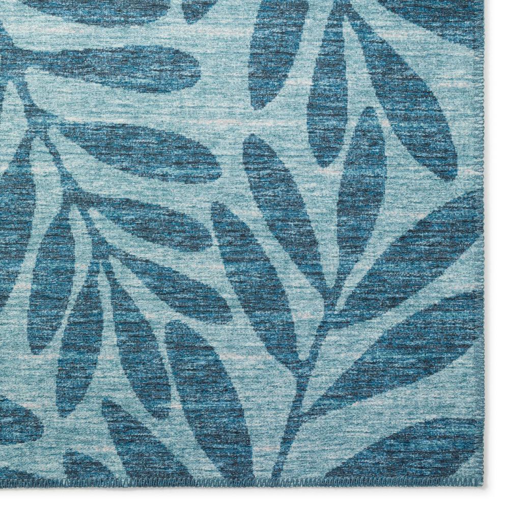 Yuma Blue Coastal Floral 3' x 5' Area Rug Blue AYU35