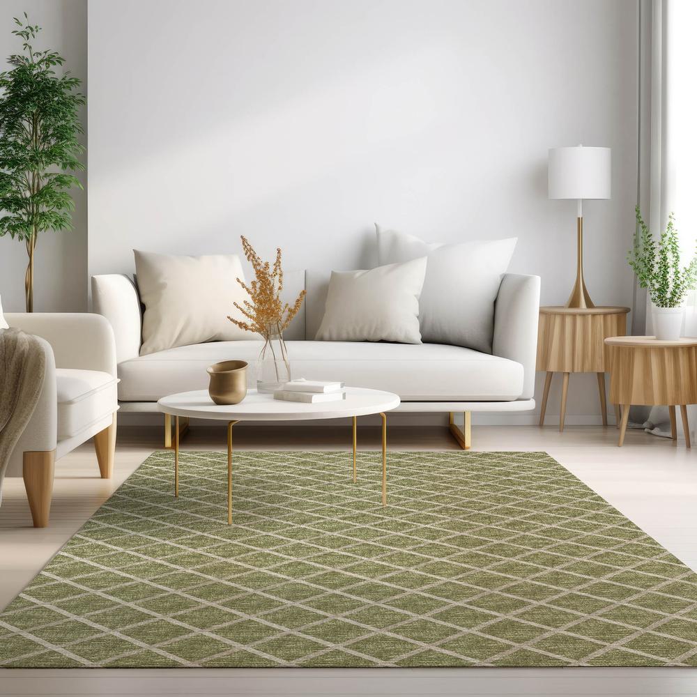 Indoor/Outdoor York YO1 Aloe Washable 9' x 12' Rug