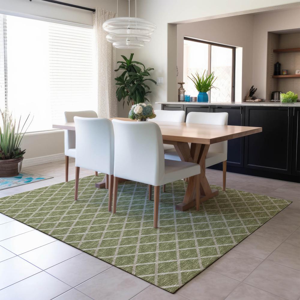 Indoor/Outdoor York YO1 Aloe Washable 9' x 12' Rug