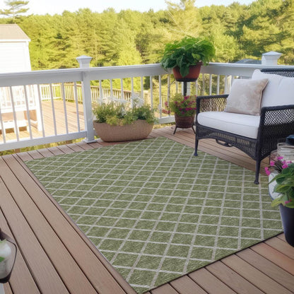 Indoor/Outdoor York YO1 Aloe Washable 9' x 12' Rug