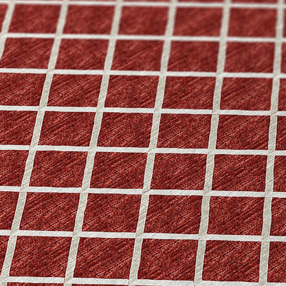 Indoor/Outdoor York YO1 Red Washable 2'3" x 12' Rug