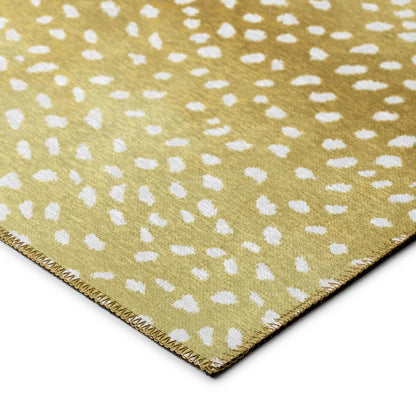 Indoor/Outdoor Mali ML3 Gold Washable 2'3" x 12' Runner Rug