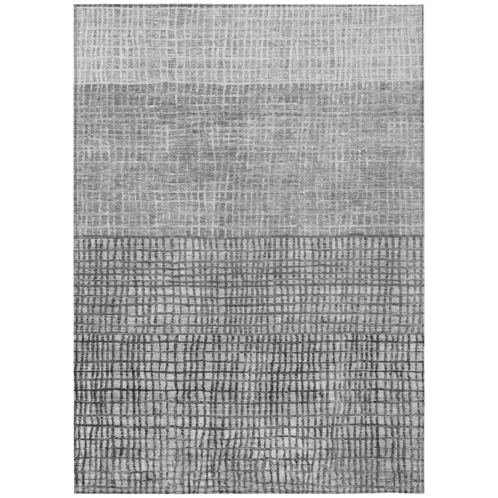 Machine Washable Indoor/Outdoor Chantille Gray 10' x 14' Rug
