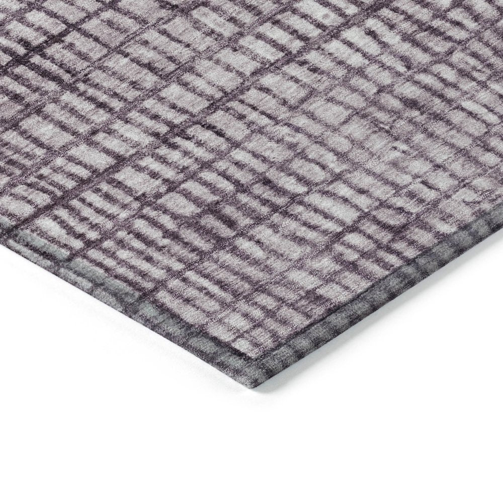 Machine Washable Indoor/Outdoor Chantille Purple 8' x 8' Round Rug
