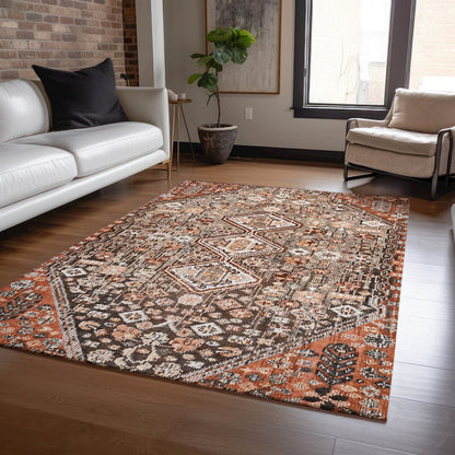 Machine Washable Indoor/Outdoor Chantille Fudge 10' x 14' Rug