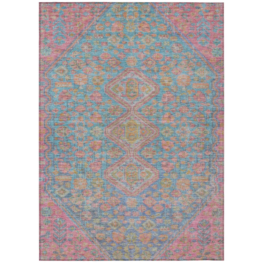 Machine Washable Indoor/Outdoor Chantille Sky 10' x 14' Rug