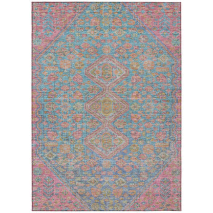 Machine Washable Indoor/Outdoor Chantille Sky 10' x 14' Rug